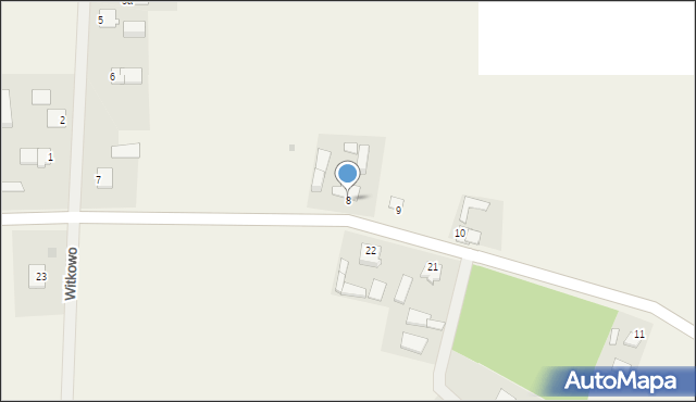 Witkowo, Witkowo, 8, mapa Witkowo