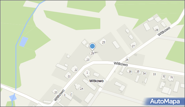 Witkowo, Witkowo, 24, mapa Witkowo