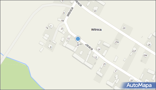 Witnica, Witnica, 12, mapa Witnica