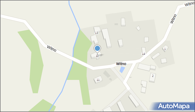 Witno, Witno, 12, mapa Witno