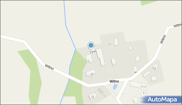 Witno, Witno, 13, mapa Witno