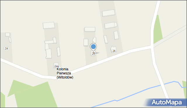 Witoldów, Witoldów, 25, mapa Witoldów