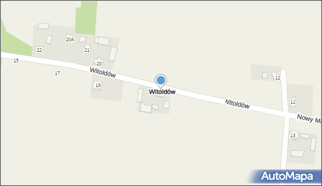 Witoldów, Witoldów, 18, mapa Witoldów