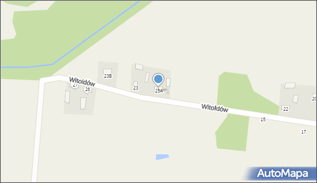 Witoldów, Witoldów, 23A, mapa Witoldów
