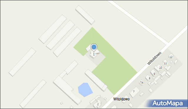Witoldowo, Witoldowo, 1, mapa Witoldowo