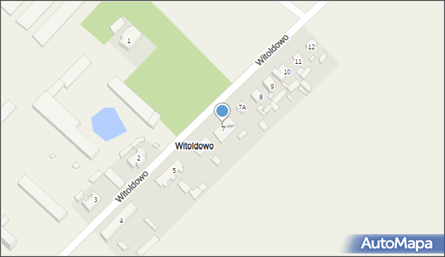 Witoldowo, Witoldowo, 7, mapa Witoldowo