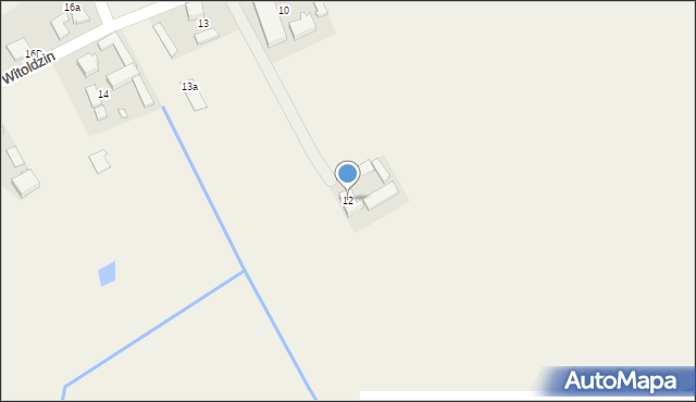 Witoldzin, Witoldzin, 12, mapa Witoldzin