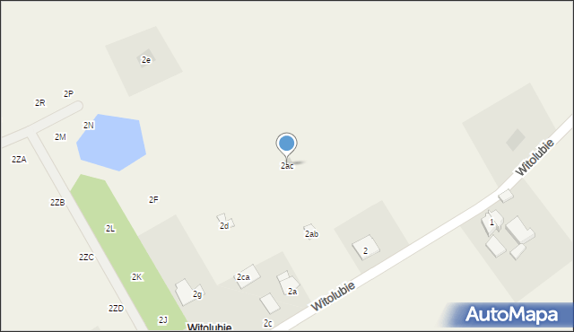 Witolubie, Witolubie, 2ac, mapa Witolubie