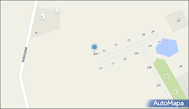 Witolubie, Witolubie, 2W, mapa Witolubie