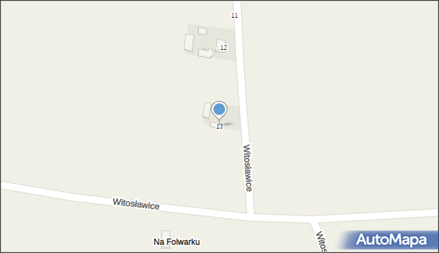 Witosławice, Witosławice, 13, mapa Witosławice