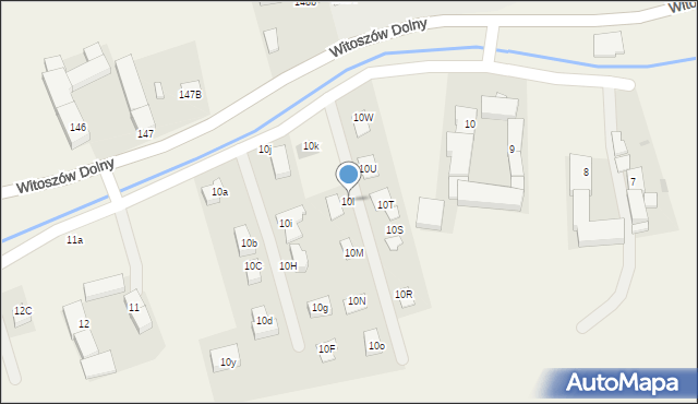 Witoszów Dolny, Witoszów Dolny, 10l, mapa Witoszów Dolny