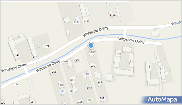 Witoszów Dolny, Witoszów Dolny, 10W, mapa Witoszów Dolny