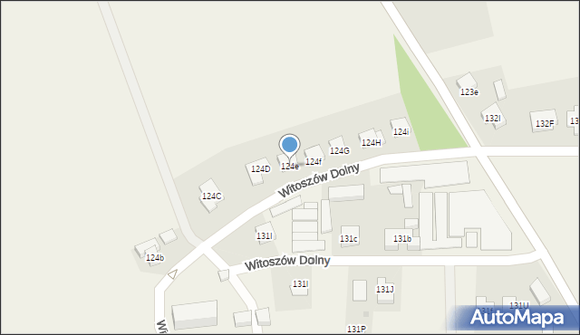 Witoszów Dolny, Witoszów Dolny, 124e, mapa Witoszów Dolny