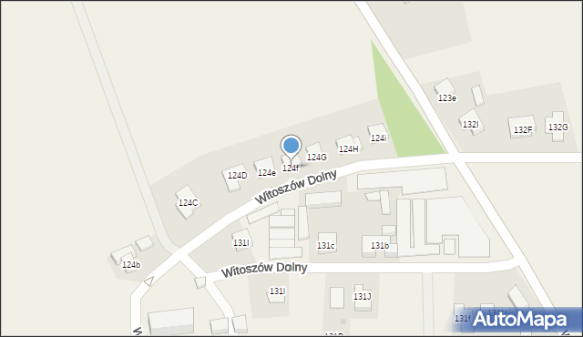 Witoszów Dolny, Witoszów Dolny, 124f, mapa Witoszów Dolny