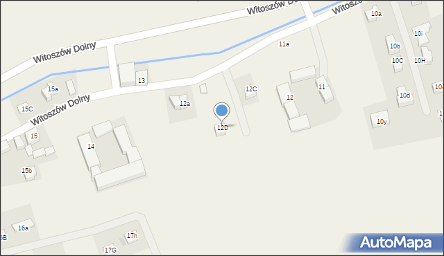 Witoszów Dolny, Witoszów Dolny, 12D, mapa Witoszów Dolny