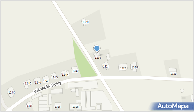 Witoszów Dolny, Witoszów Dolny, 132E, mapa Witoszów Dolny