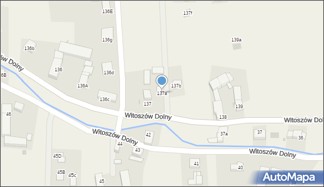 Witoszów Dolny, Witoszów Dolny, 137a, mapa Witoszów Dolny