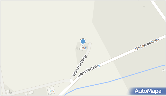 Witoszów Dolny, Witoszów Dolny, 151d, mapa Witoszów Dolny