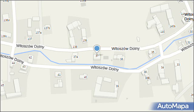 Witoszów Dolny, Witoszów Dolny, 37, mapa Witoszów Dolny