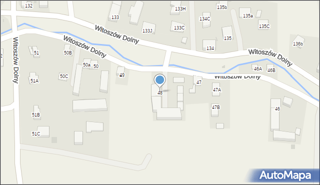Witoszów Dolny, Witoszów Dolny, 48, mapa Witoszów Dolny