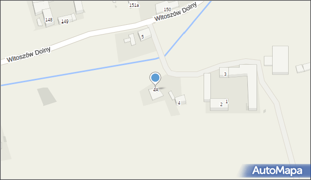 Witoszów Dolny, Witoszów Dolny, 4A, mapa Witoszów Dolny