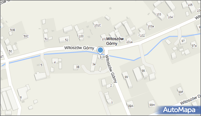 Witoszów Górny, Witoszów Górny, 3, mapa Witoszów Górny