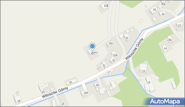 Witoszów Górny, Witoszów Górny, 32C, mapa Witoszów Górny