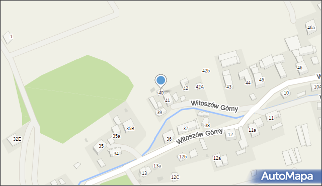 Witoszów Górny, Witoszów Górny, 40, mapa Witoszów Górny