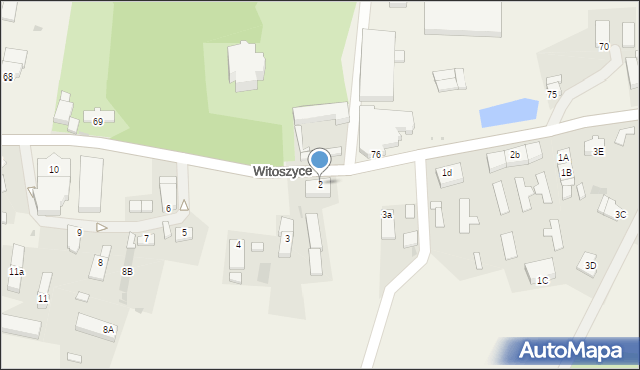 Witoszyce, Witoszyce, 2, mapa Witoszyce