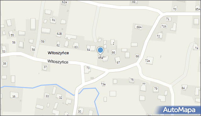 Witoszyńce, Witoszyńce, 65a, mapa Witoszyńce