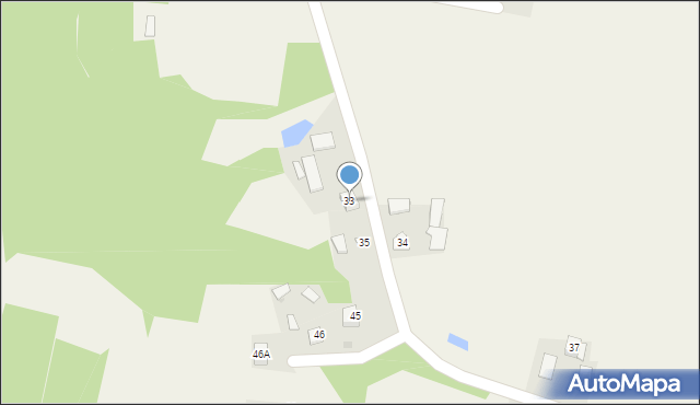 Witów, Witów, 33, mapa Witów