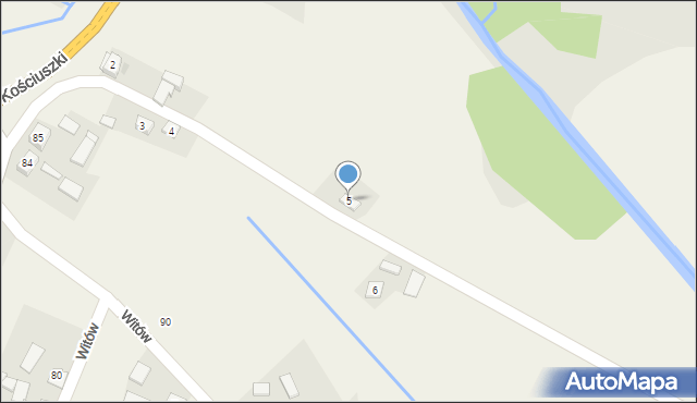 Witów, Witów, 5, mapa Witów