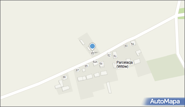 Witów, Witów, 63, mapa Witów