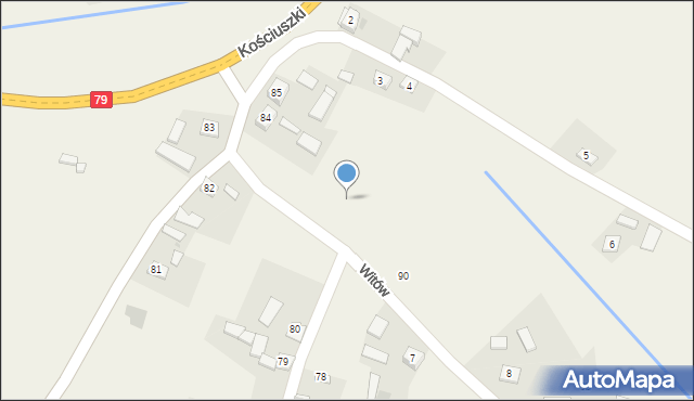 Witów, Witów, 84a, mapa Witów