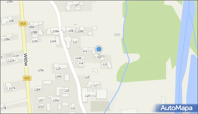 Witów, Witów, 112, mapa Witów