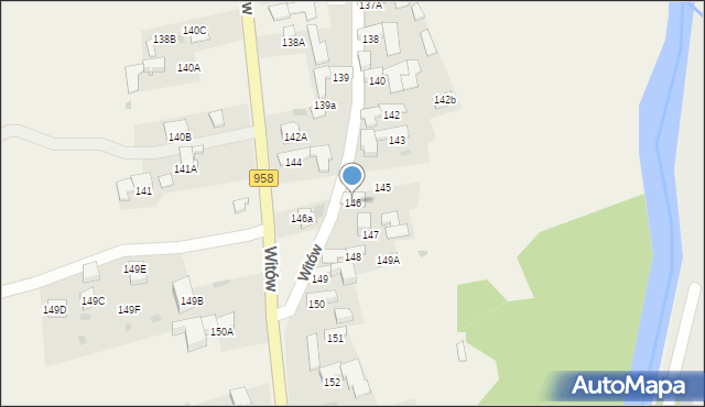 Witów, Witów, 146, mapa Witów