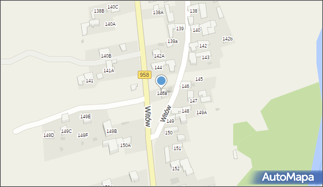 Witów, Witów, 146a, mapa Witów