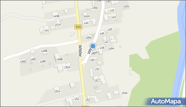 Witów, Witów, 149, mapa Witów