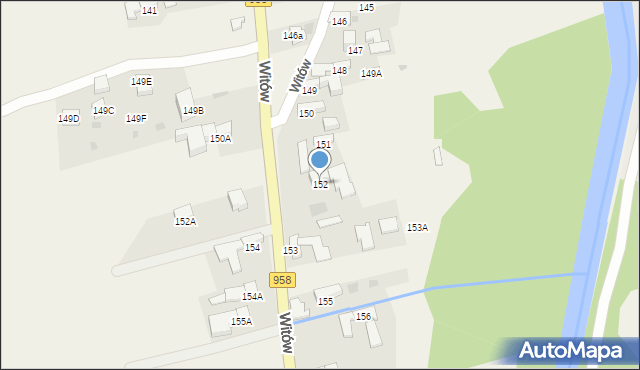 Witów, Witów, 152, mapa Witów