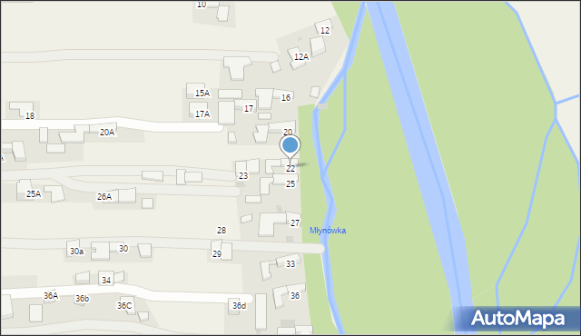 Witów, Witów, 22, mapa Witów