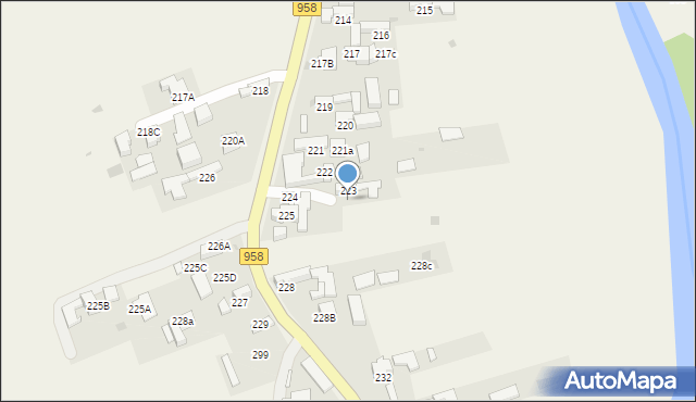 Witów, Witów, 223A, mapa Witów