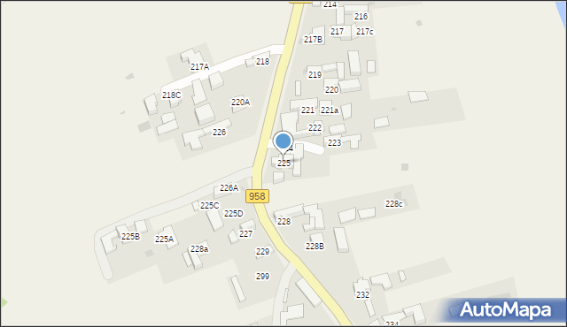 Witów, Witów, 225, mapa Witów