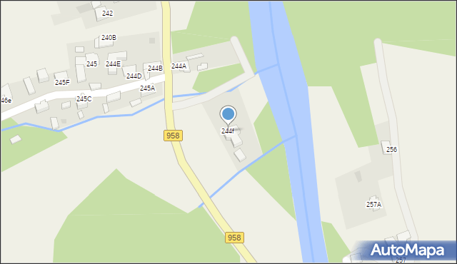 Witów, Witów, 244f, mapa Witów