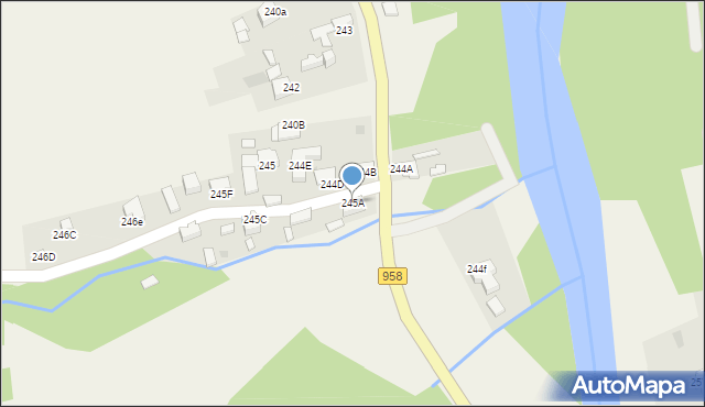 Witów, Witów, 245A, mapa Witów