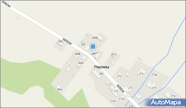 Witów, Witów, 266, mapa Witów