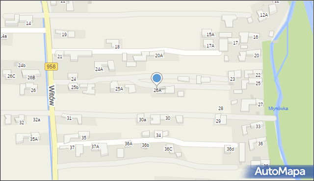 Witów, Witów, 26A, mapa Witów