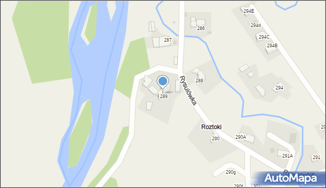 Witów, Witów, 289a, mapa Witów