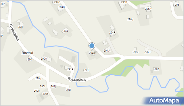 Witów, Witów, 294g, mapa Witów