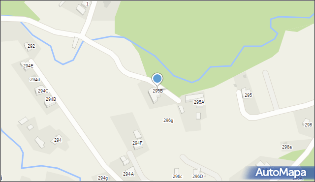 Witów, Witów, 295B, mapa Witów