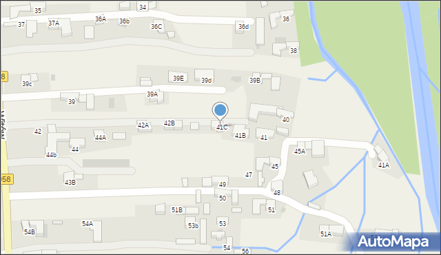 Witów, Witów, 41C, mapa Witów